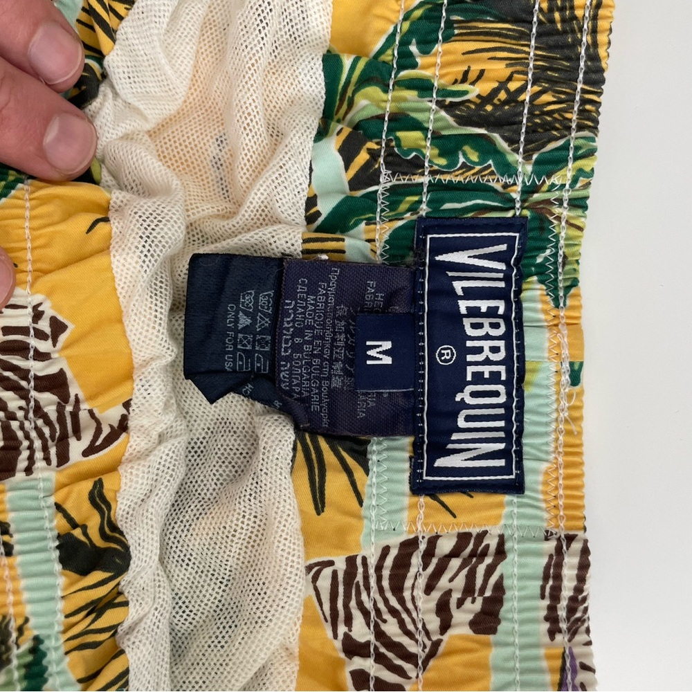 Vilebrequin Yellow Jungle Print Swim Shorts - Picture 5 of 5